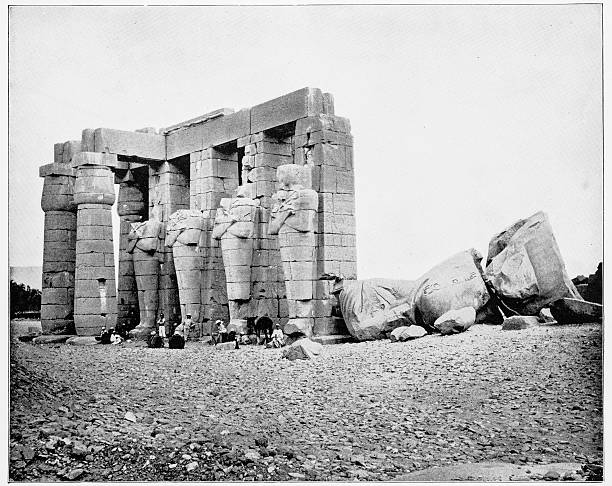 istock Ruins, Thebes, Egypt, in 1880s 591436940