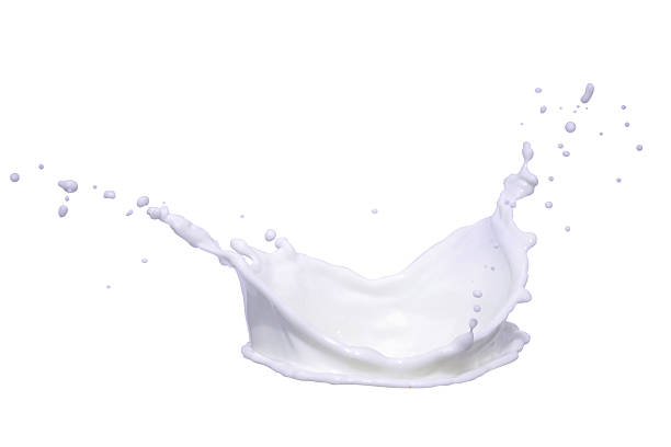 istock Coconut  milk white cream splash 591442346