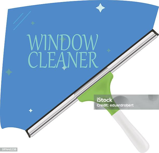 Window Cleaner Stock Illustration - Download Image Now - Window, Squeegee, Cleaning