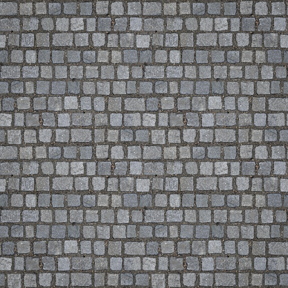 Seamless cobblestones texture (1:1 Format).