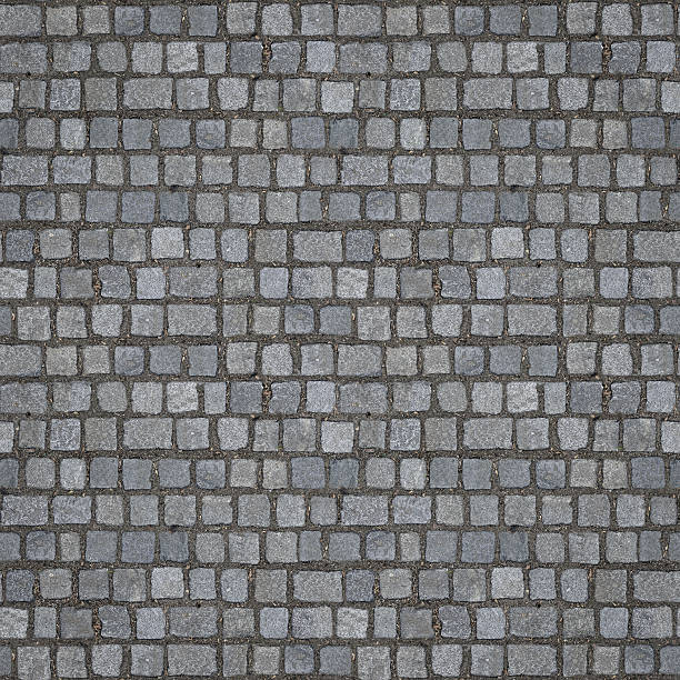 Seamless Cobblestones Texture (1:1 Format) stock photo