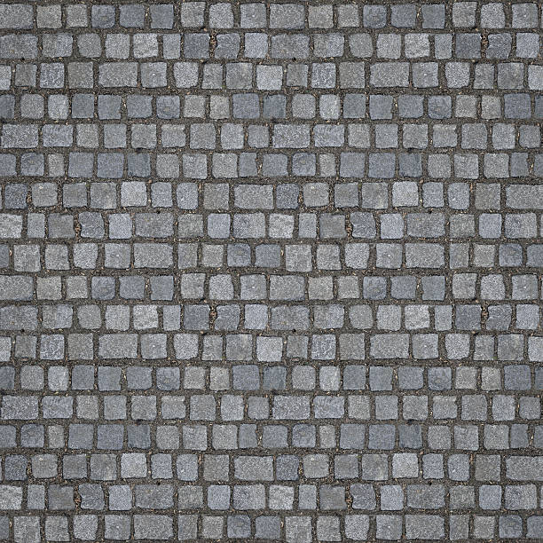 seamless cobblestones texture (1:1 format) - cobblestone imagens e fotografias de stock