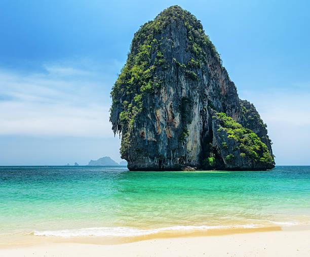 istock Clear water and blue sky. Phra Nang beach, Thailand 591816406