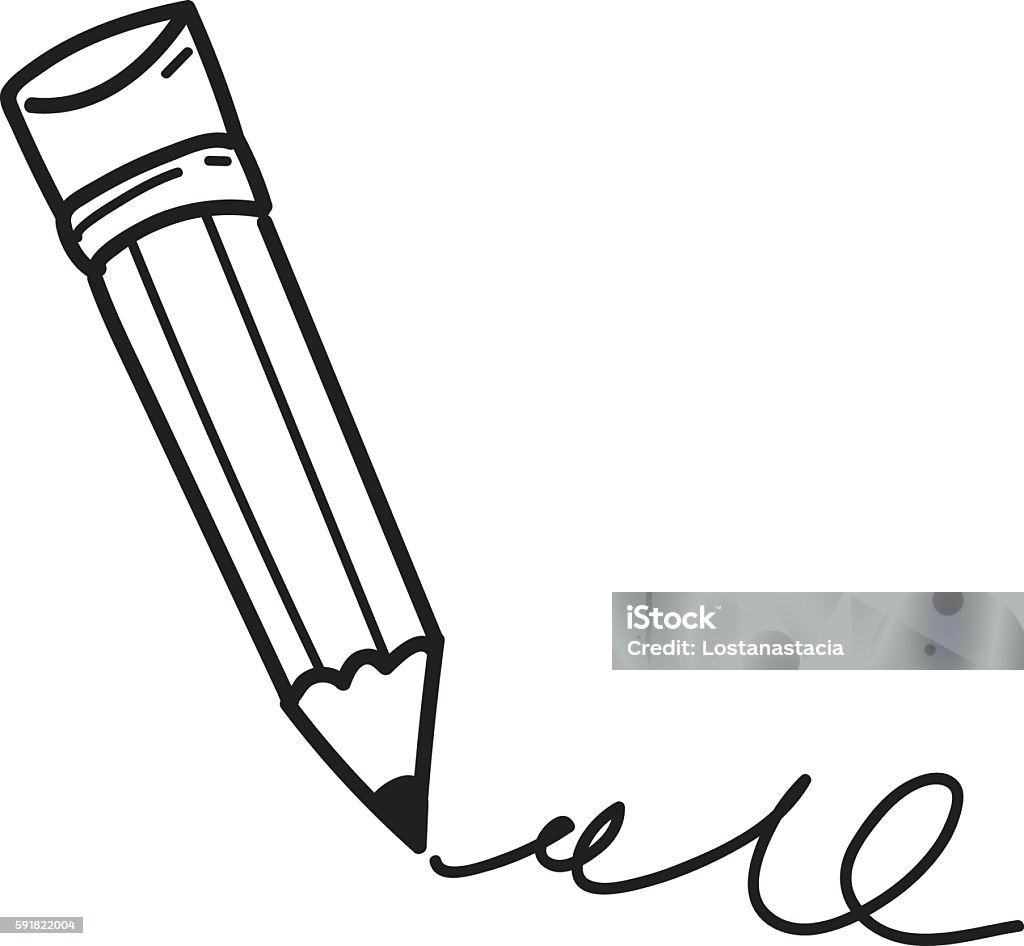 Pencil Sketch Stock Illustration - Download Image Now - Art, Art And Craft,  Black Color - iStock
