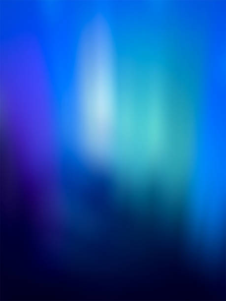 абстрактный синий аврора эффект фон - челеста стоковые фото и изображения