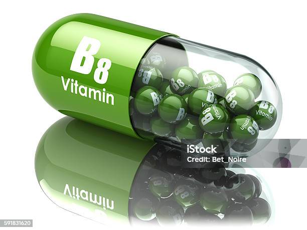 Vitamin B8 Capsule Dietary Supplements Stock Photo - Download Image Now - Capsule - Medicine, Pill, Vitamin