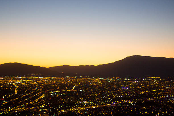 istock Beautiful sunset in Santiago Chile 591832446