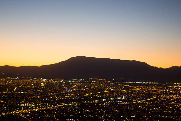 istock Beautiful sunset in Santiago Chile 591832664