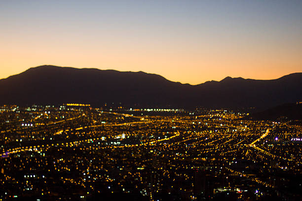 istock Beautiful sunset in Santiago Chile 591833260