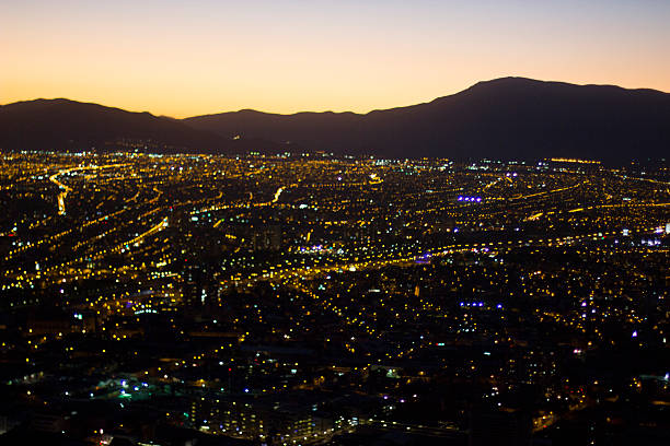 istock Beautiful sunset in Santiago Chile 591833540