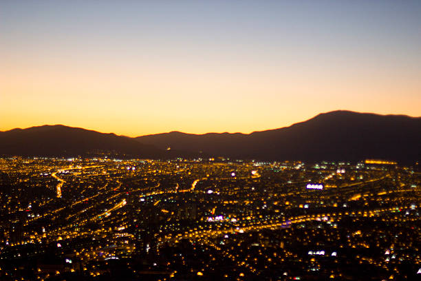 istock Beautiful sunset in Santiago Chile 591833752