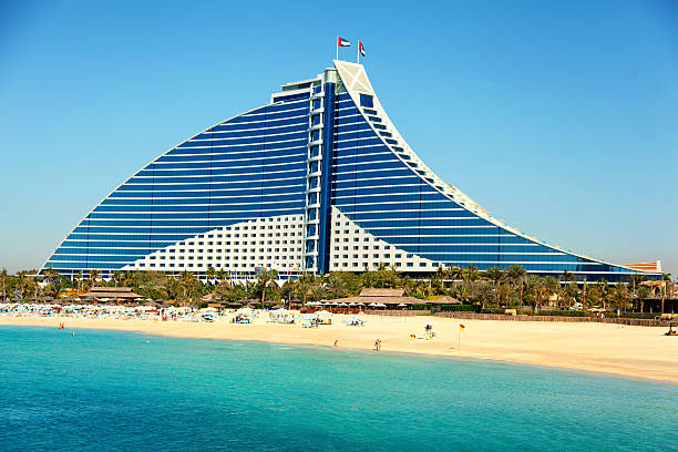 jumeirah beach hotel, dubai - jumeirah beach hotel - fotografias e filmes do acervo