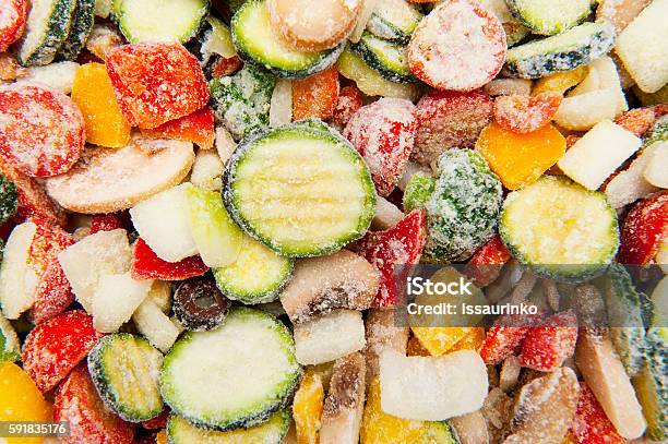 Frozen Vegetables Stock Photo - Download Image Now - Frozen Food, Frozen, Vegetable