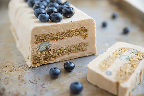 Photo of Vanilla blueberry semifreddo ice cream