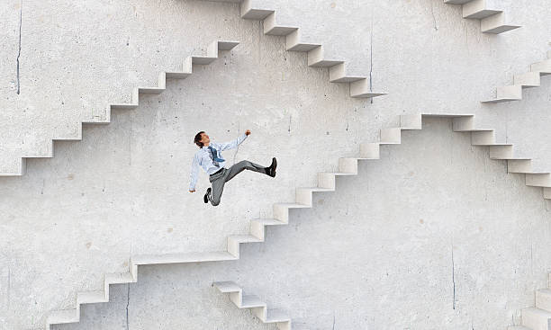 istock Up the career ladder . Mixed media 591838710