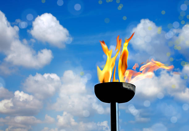 istock burning flaming torch 591839386