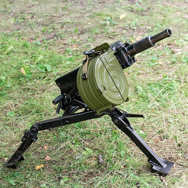 istock automatic grenade launcher with shallow depth of field 591842346