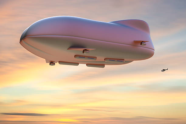istock Hybrid airship 3d illustration 591842844