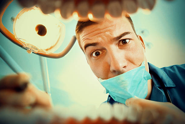 Incompetent Doctor performing strange medical procedures at check-up