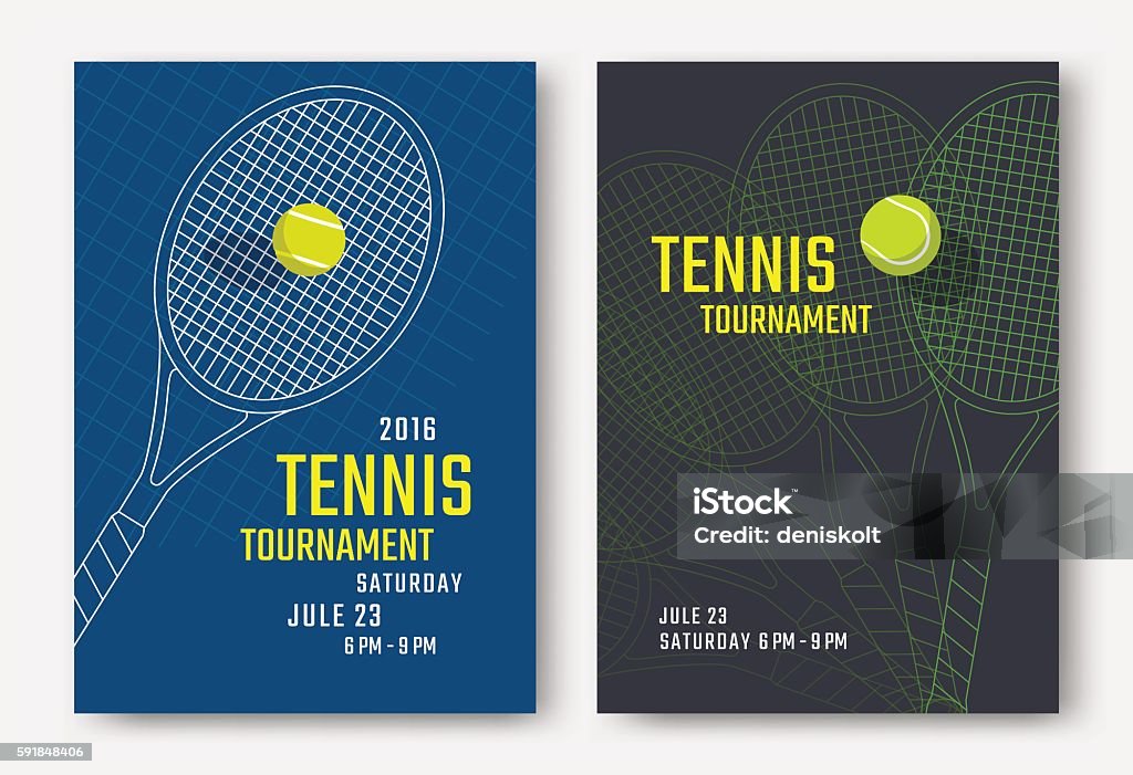 テニスポスターデザイン - テニスのロイヤリティフリーベクトルアート