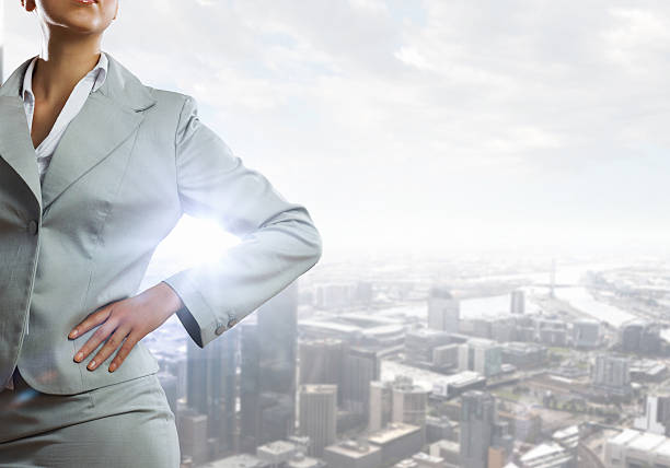 istock Confident business woman . Mixed media 591984726