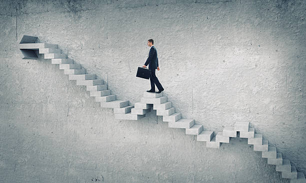 istock Up the career ladder . Mixed media 591985458