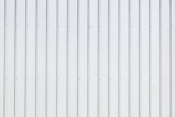 istock white steel wall for background. 591989566