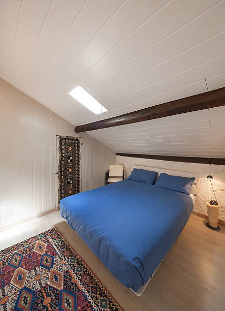 istock Bedroom of a loft 591993526