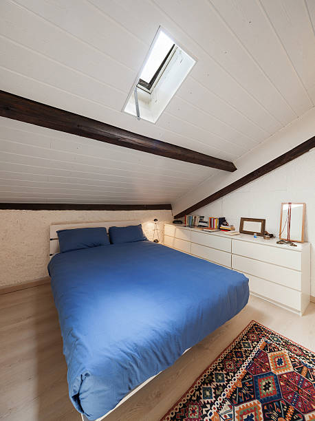 istock Bedroom of a loft 591994284