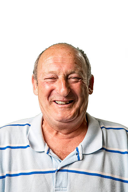 istock Senior man portrait laughing 591997902