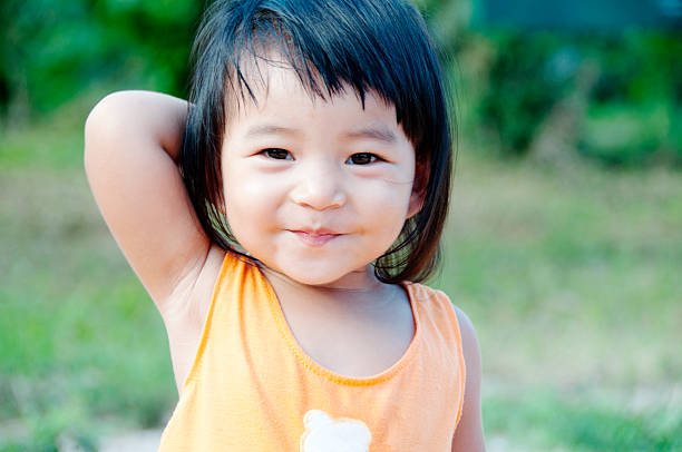 Niño asiático - foto de stock