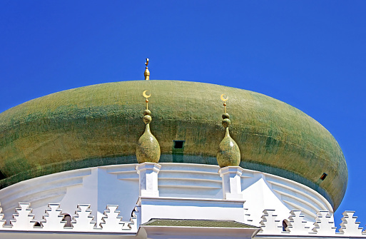Dome of the Al-Salam Mosque and Arabian Cultural Center are located in Odessa, Ukraine. The Arabian Cultural Center was constructed at the expense of the Syrian businessman Kivan Adnan. The center operates a free school and library for teaching Arabic to everyone regardless of age or nationality
