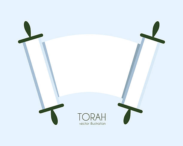 Torah scroll icon Jewish Torah scroll icon. isolated vector illustration torah stock illustrations