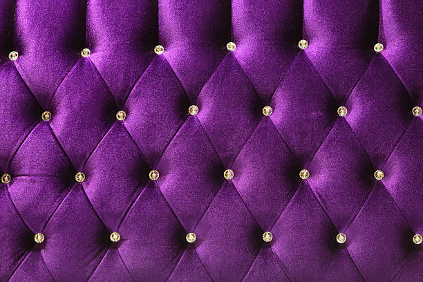 hintergrund von modernen sofa samt/material - button sewing item purple isolated stock-fotos und bilder