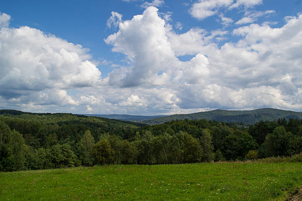 istock Green hills, Bieszczady, Poland 592007260