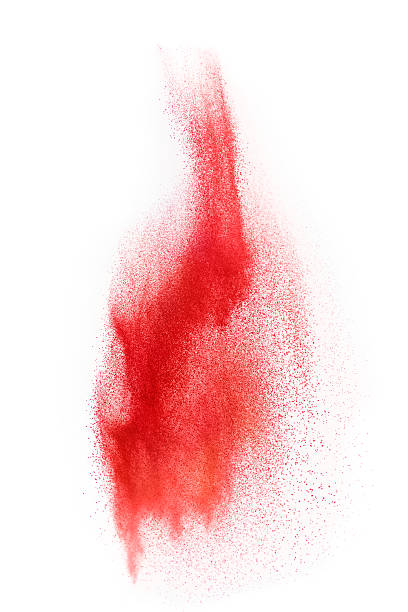 pó vermelho polvilhado - chilli powder - fotografias e filmes do acervo