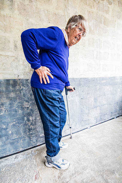 istock Senior woman having severe hip pain 592012298
