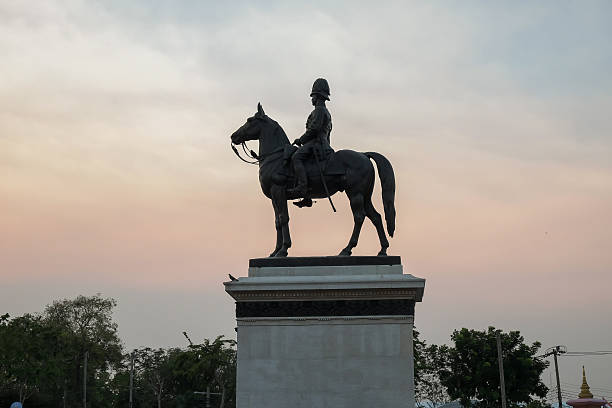 istock King Rama V statue in Thailand, In the evening. 592013766