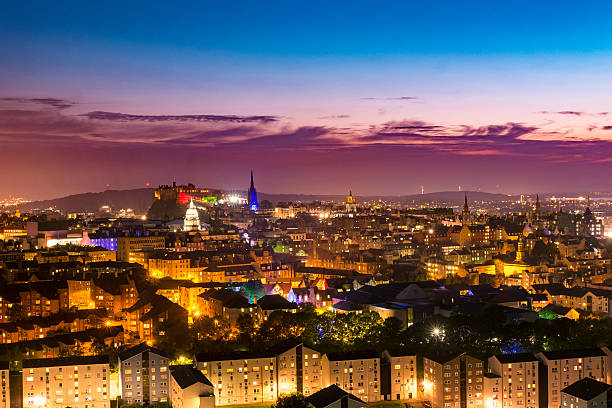 istock View of Edinburgh. Sunset. 592013952