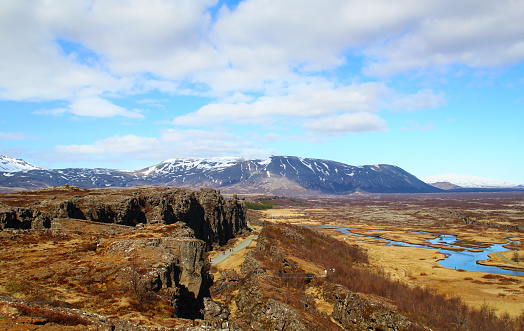 Thingvellir, national park and most popular tourist destinations in Iceland