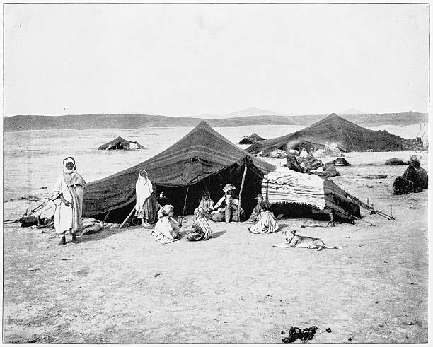 istock Caravan on the Sahara Desert in 1880s 592017794