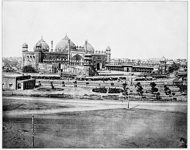 istock Pearl Mosque, Agra, India in 1880s 592018224
