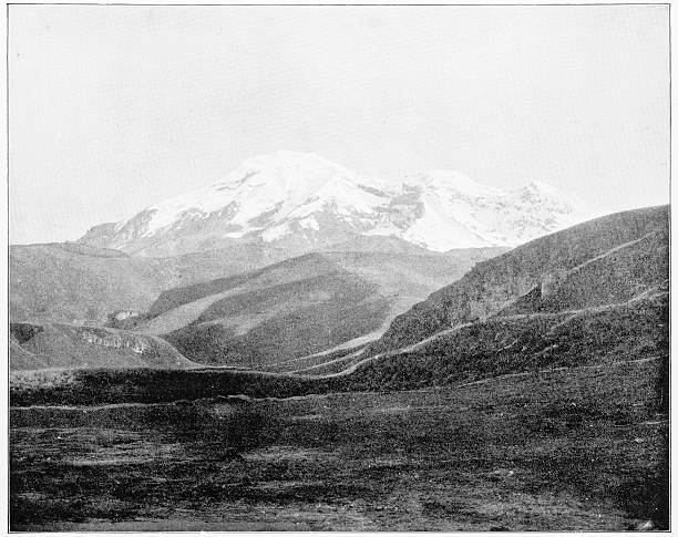 istock Mount Chimborazo, Ecuador, South America in 1880s 592019012