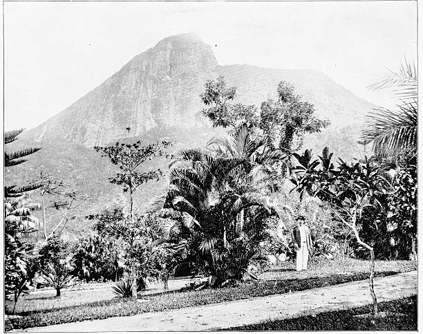 istock Mount Corcovado, Rio de Janeiro, Brazil in 1880s 592019028