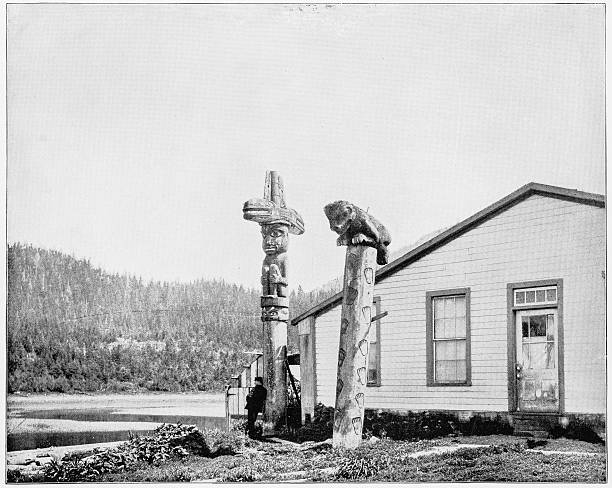 istock Totem Poles, Alaska in 1880s 592019348