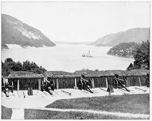 istock Hudson River, West Point, New York, USA in 1880s 592021840