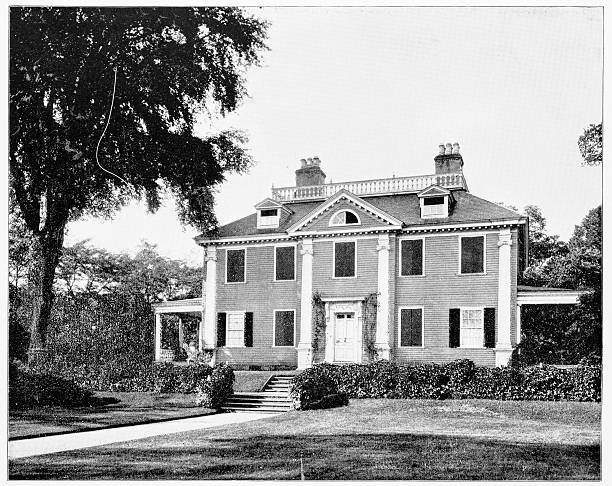istock Longfellow House, Cambridge, Massachusets, USA in 1880s 592022106
