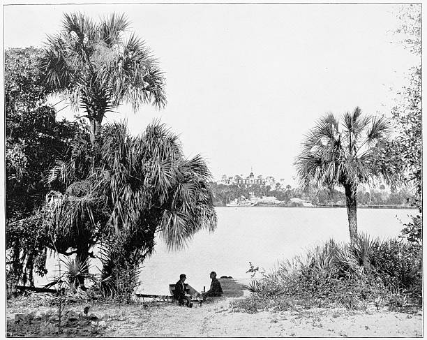 istock Indian River, Florida, USA in 1880s 592022152