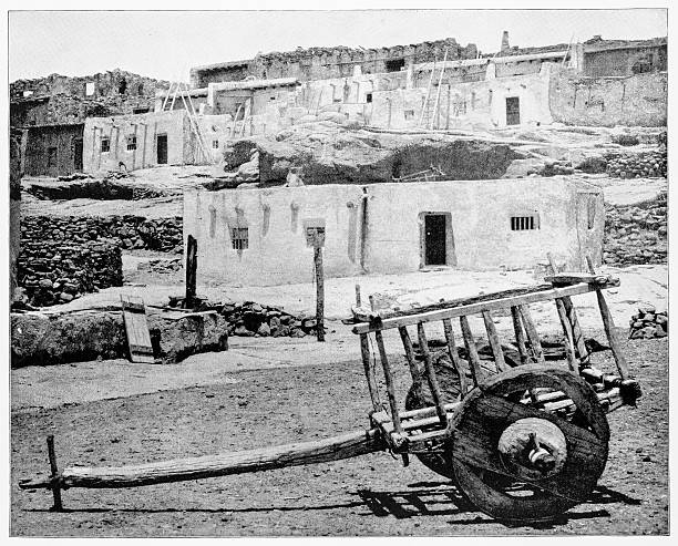 istock Adobe House, New Mexico, USA in 1880s 592022162
