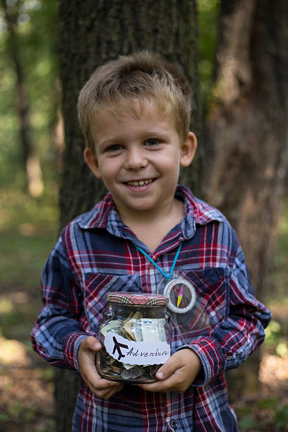 istock Collecting money for travel. 592022250